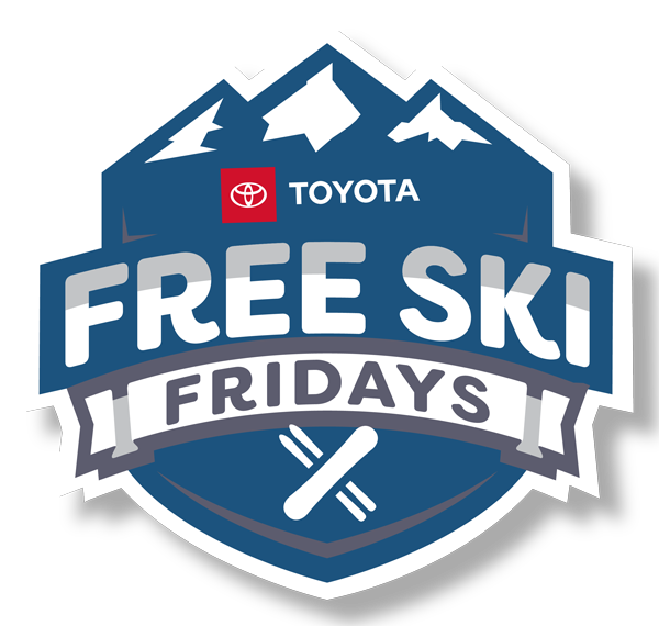 Free Ski Fridays logo.