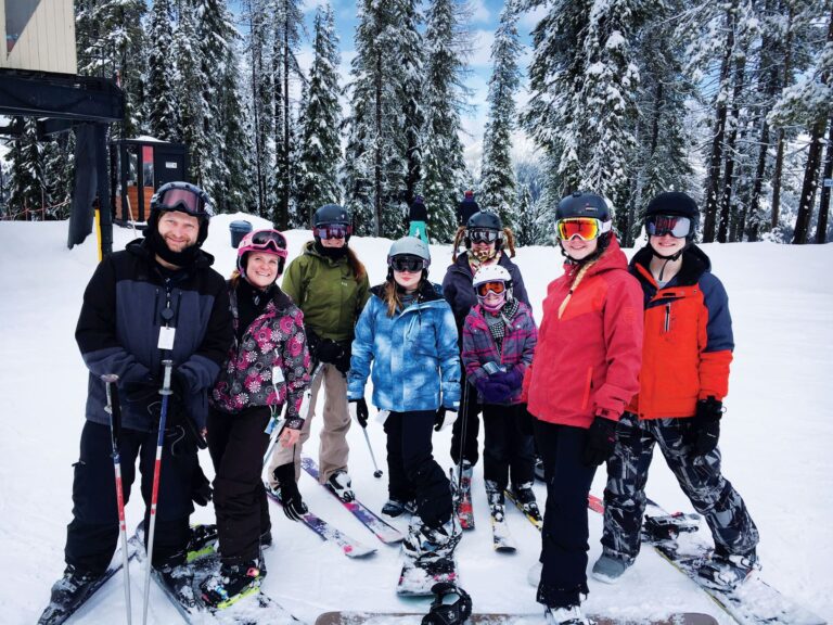 Kim Carpenter with her family of skiers. // Photo courtesy Kim Carpenter